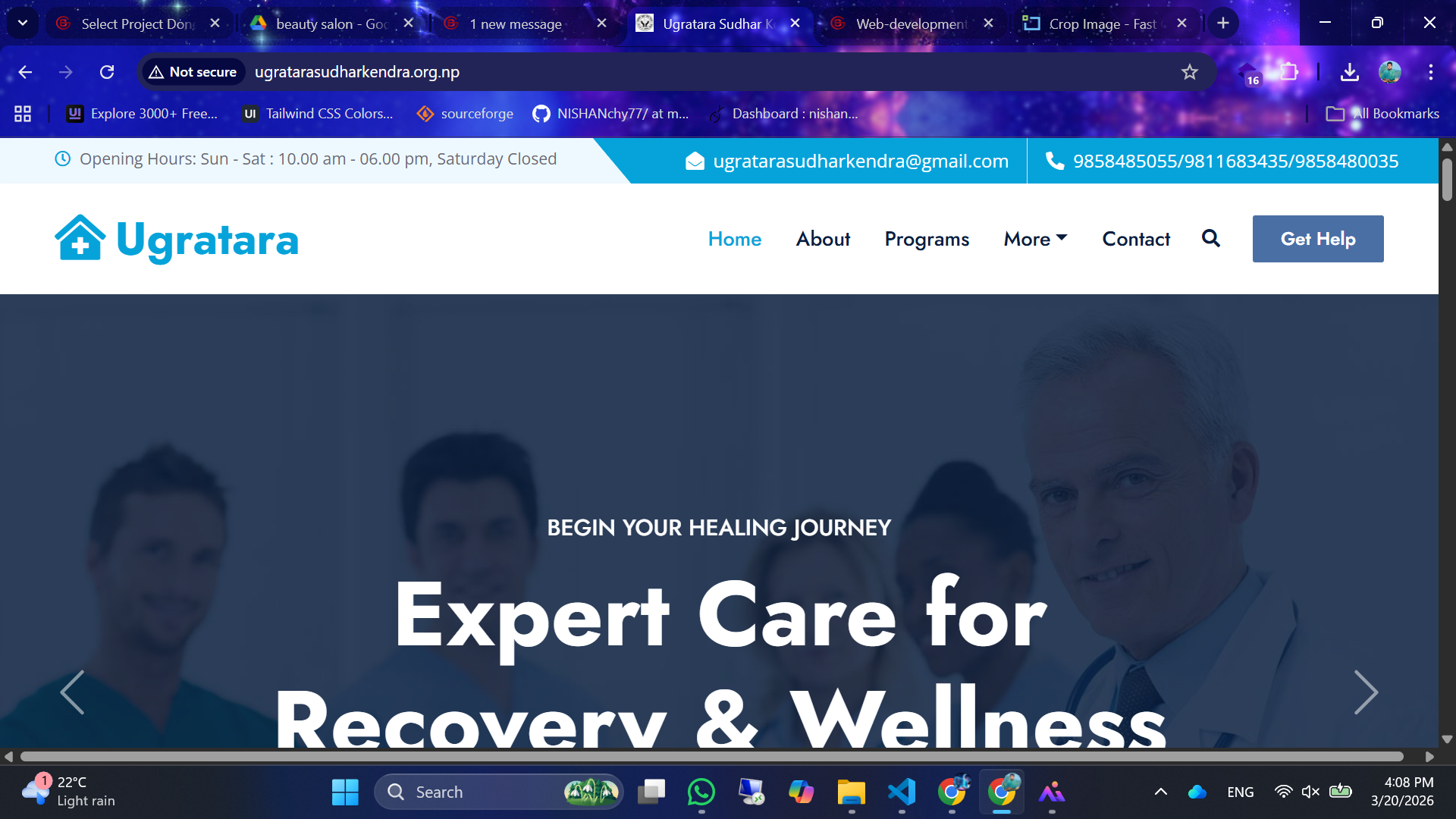 Ugratara Sudhar Kendra Website